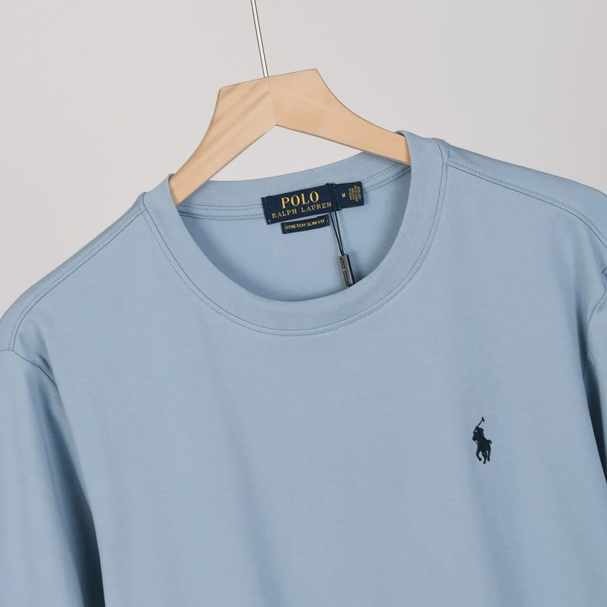 P154 501#Ralph Lauren pony round neck long-sleeved T-shirt Color: Black White Royal Blue Khaki Sky Blue Size: M-XXL Fabric: 230g water-soft cotton Water-soft cotton feels soft, does not pill, does not deform, is moisture-absorbent and breathable